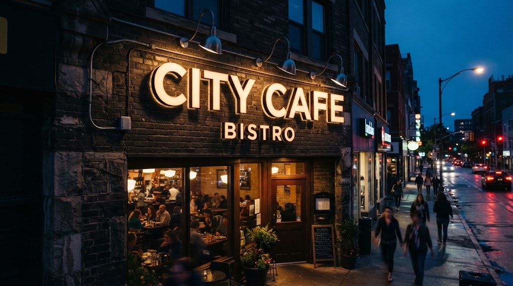 commercial outdoor sign lighting