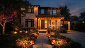halloween outdoor lighting ideas