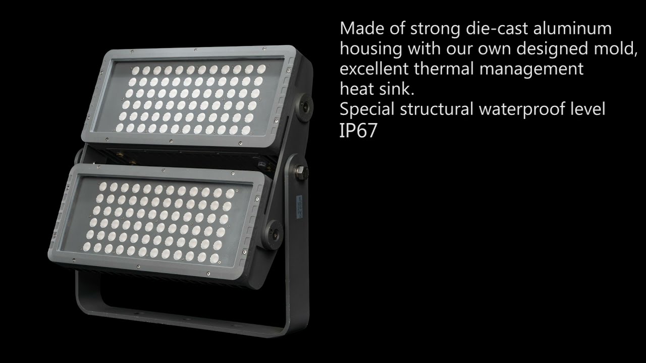 Outdoor Building Facade Surface Mounted RGB/RGBW LED Architectural Floodlighting