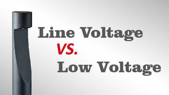 line voltage vs. low voltage