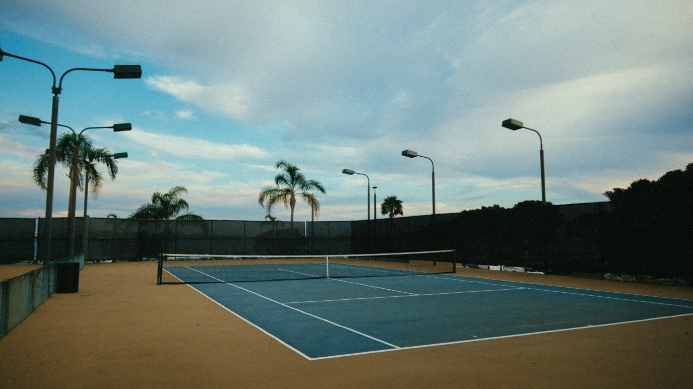 lumières de court de tennis