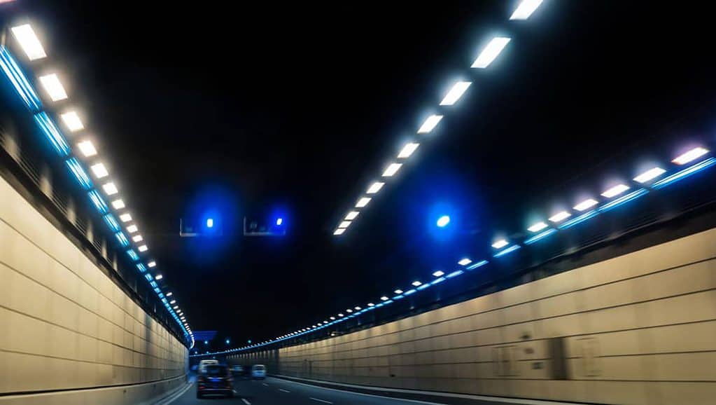 luces led de túnel