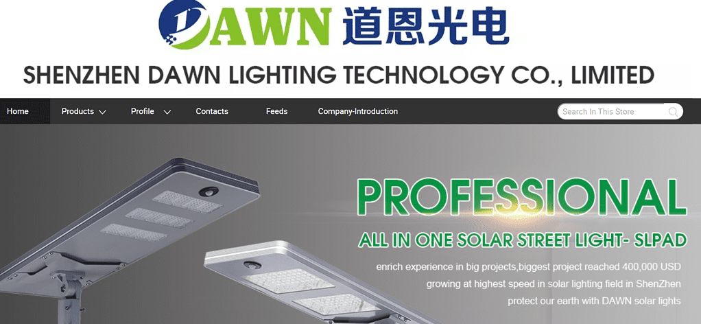 tecnología de iluminación del amanecer de shenzhen co., limitada