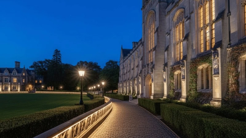 perimeter lighting on the street