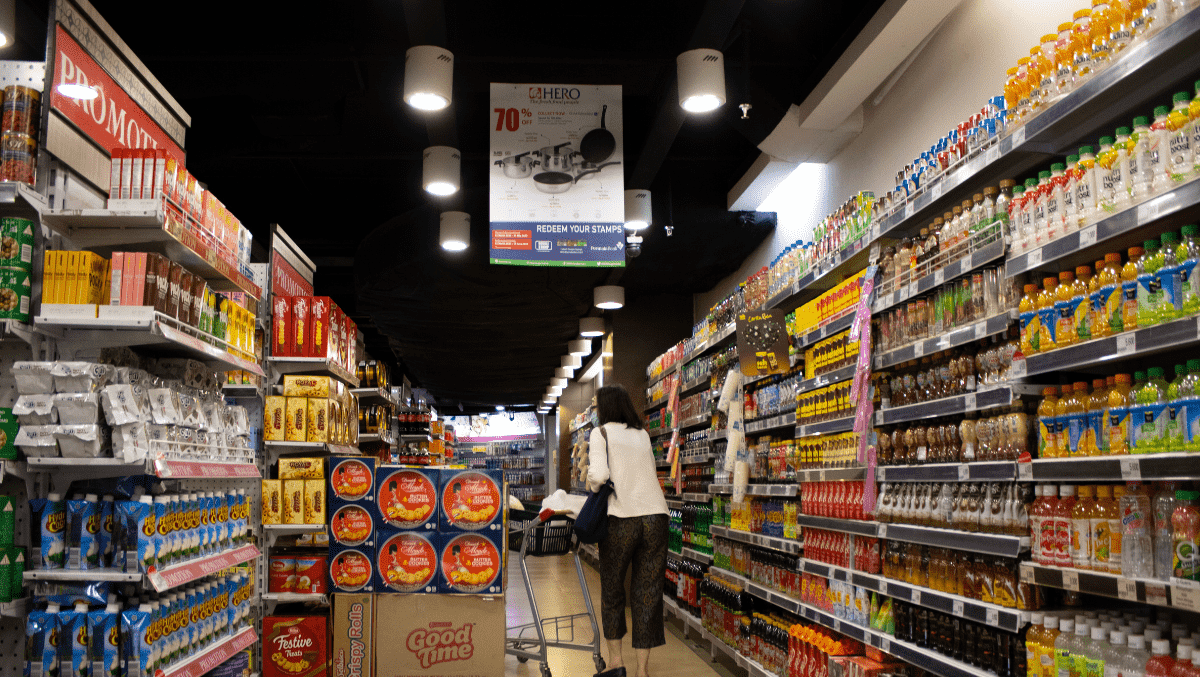 Solusi pencahayaan sempurna untuk supermarket