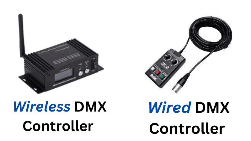 Wireless DMX controller vs. Wired DMX controller