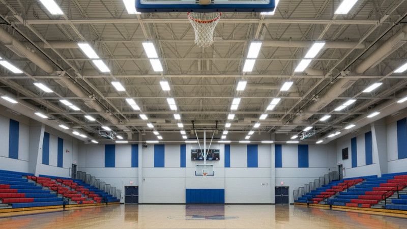 high bay LED lights for gymnasiums.