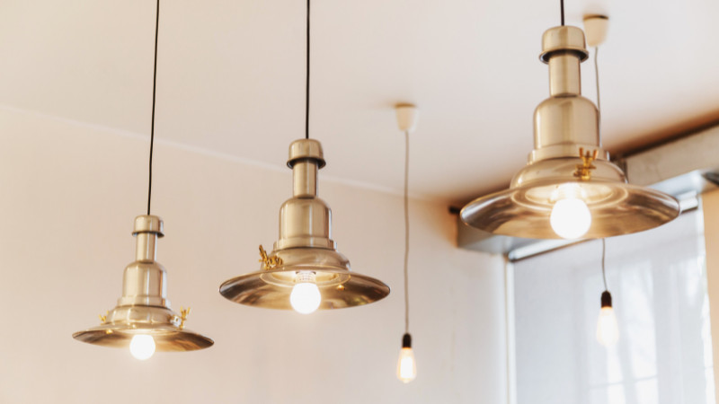 Three chandeliers