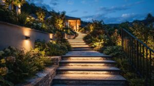 outdoor staircase lighting