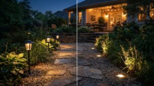 path lights vs in ground lights