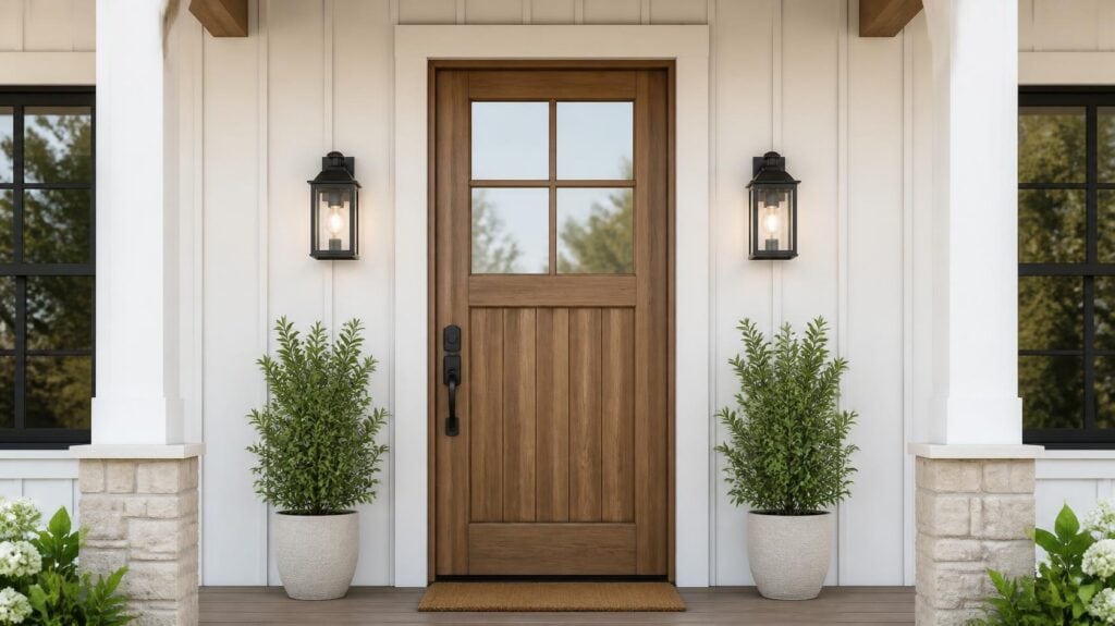 Farmhouse entryway classic lantern pair outdoor wall lighting