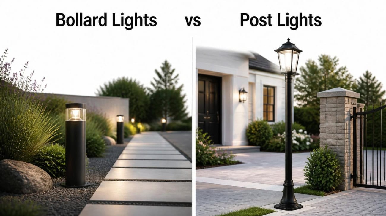 bollard lights vs post lights